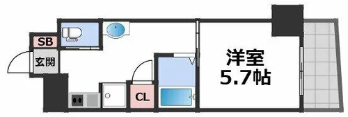 シャトー・デ・シリウス【5階】の間取り