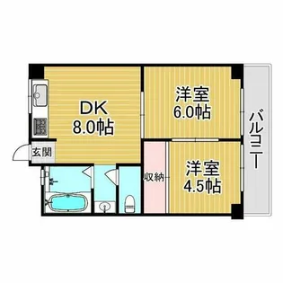 NDYハイツ甲子園【3階】の間取り