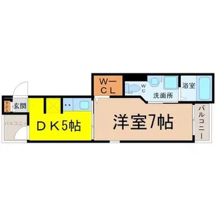 ラポール筒井【1階】の間取り