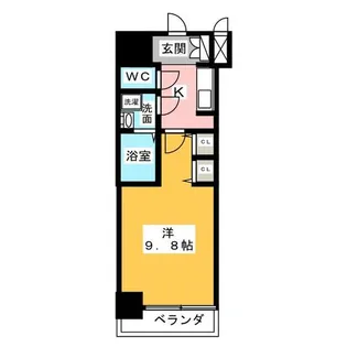 S-RESIDENCE大曽根駅前【4階】の間取り