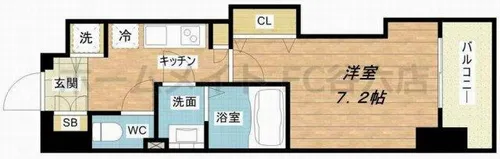 Luxe本町【9階】の間取り