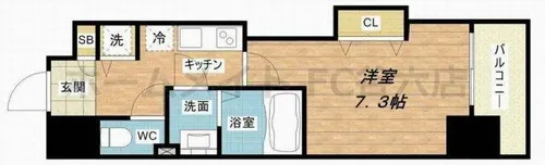 Luxe本町【7階】の間取り