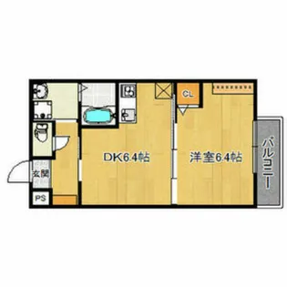 エントランスライフ宝ヶ池【1階】の間取り