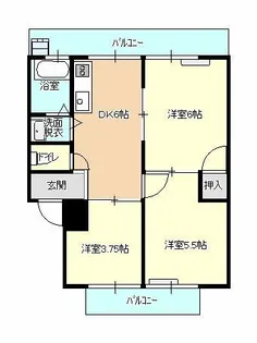 セザール柳【302号室】の間取り