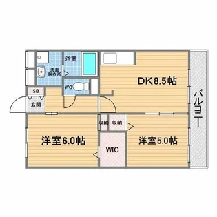 ペルルⅢ【1階】の間取り