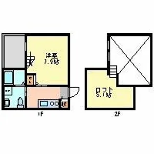 ローズ ピーク【1階】の間取り