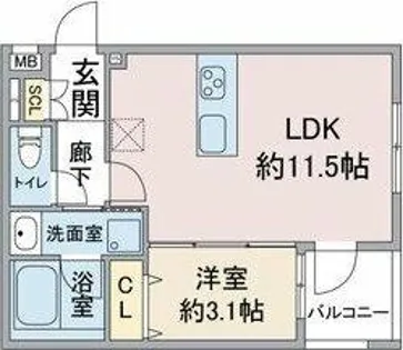 (仮称)リブレワン五反城町【2階】の間取り