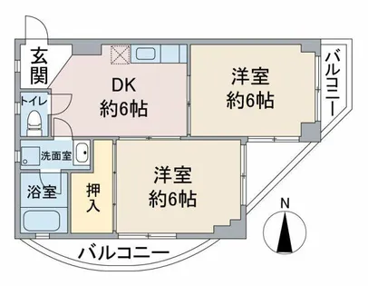 コーポ長谷川【4階】の間取り