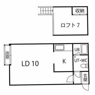 リヴィエール発寒【210号室】の間取り
