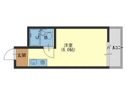 グランドハイツ大今里【3階】の間取り