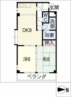 ステップフィールド【404号室】の間取り