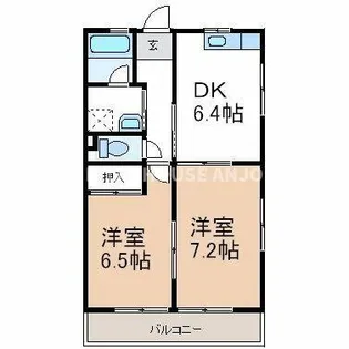 ハイツサンシティ【1階】の間取り