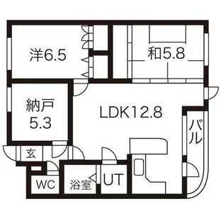 ドルチェ旭ヶ丘【4階】の間取り