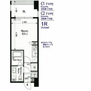 グラン・アベニュー西大須【4階】の間取り