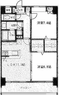 モラリエ金山【10階】の間取り