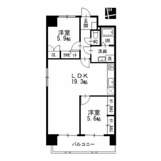 グレイスコート千代田【9階】の間取り