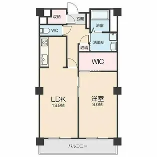 グランヴェル西山2号館【1階】の間取り