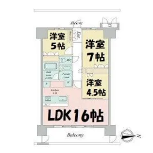 ラフィシア上前津【12階】の間取り