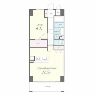 ブリス【7階】の間取り