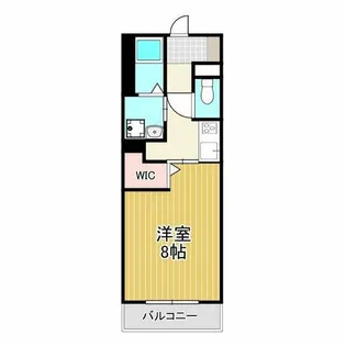 スカイパラスⅢ【103号室】の間取り