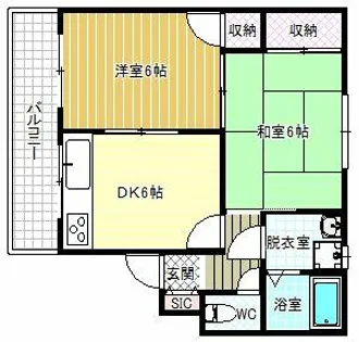 コーポ・ナガセ【3階】の間取り