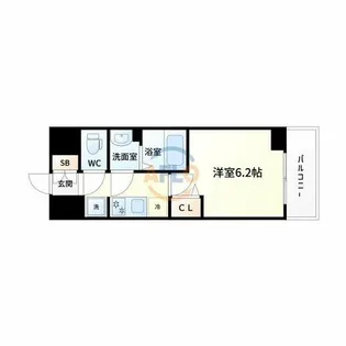 スプランディッド新大阪WEST【11階】の間取り