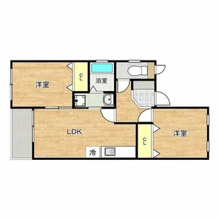 クローバーハウス【4階】の間取り