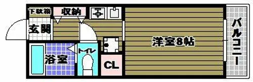 エクセル北浦【2階】の間取り