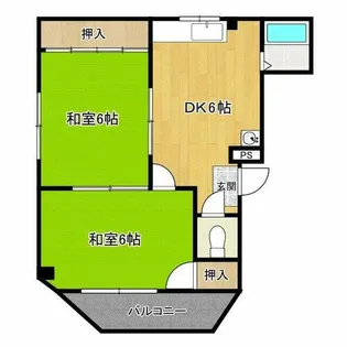 ハイツイケダ【3階】の間取り