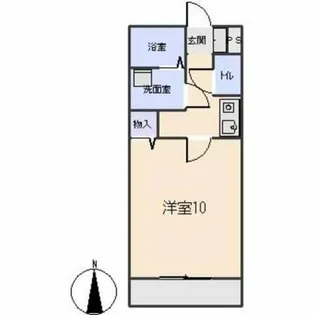 アンプルール リーブルBonheur【1階】の間取り