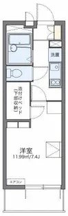 レオパレス菅生【1階】の間取り