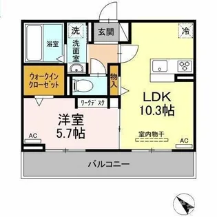 ハイ サリックス【3階】の間取り