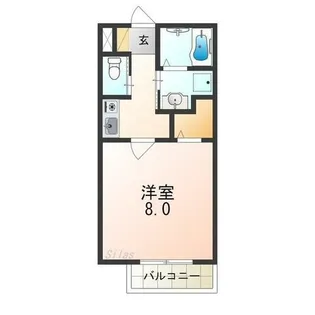 クオリア東茱萸木【2階】の間取り