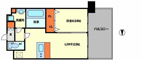 プレジオ関目【3階】の間取り