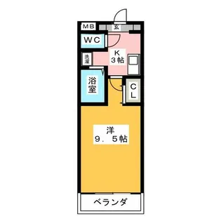 A・City朝倉【3階】の間取り