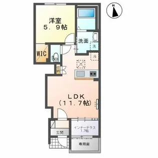 パークハイム富士【1階】の間取り