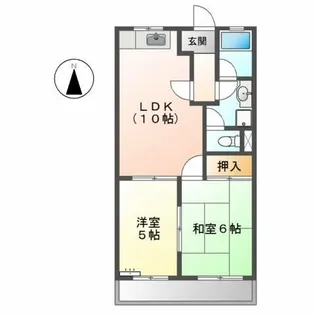レジデンス妙興寺【2階】の間取り