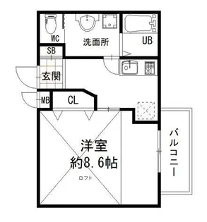 レジデンスナンワ香里園【1階】の間取り