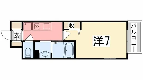 Luxe姫路【5階】の間取り