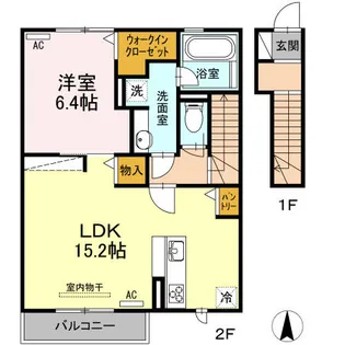 京和風学戸【2階】の間取り