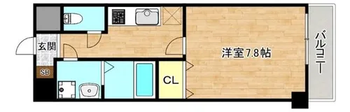 トレノーヴェ南巽【3階】の間取り