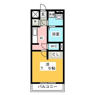 BRICK逢妻【1階】の間取り