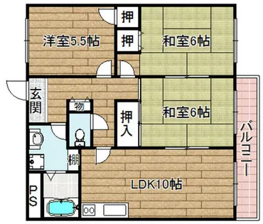 ヴァンベール玉川【303号室】の間取り