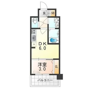 プレサンスTHE KYOTO 新町通【7階】の間取り