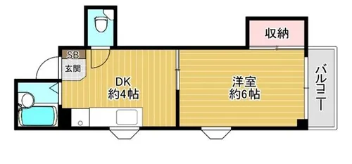 マ・メゾンYS桜ノ宮【3階】の間取り