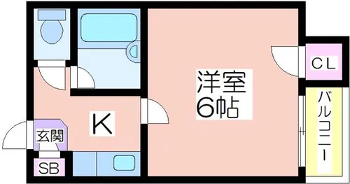 ブルーメイトA・B【A501号室】の間取り