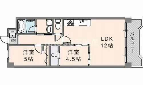 セジュール【307号室】の間取り
