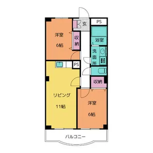 メゾンエクセル【2階】の間取り