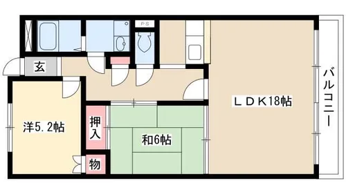 アベニュー青山【2階】の間取り