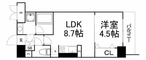Arble都島【2階】の間取り